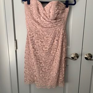 Strapless dress for wedding or big occasion.